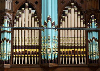 het Thomas Hill orgel, foto Stichting Pieterskerk Leiden. het Thomas Hill orgel, foto Stichting Pieterskerk Leiden.