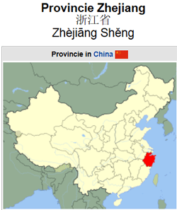 Illustratie uit wikipedia.nl, lemma Zhejiang. Illustratie uit wikipedia.nl, lemma Zhejiang.