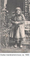 Duitse marskraamster, circa 1900. Foto: Wikipedia